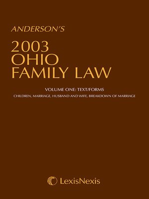 cover image of Anderson's Ohio Family Law